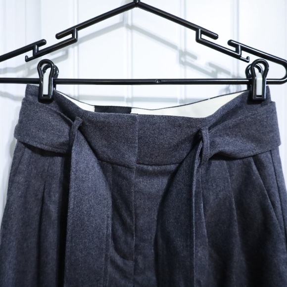 Aritzia Wilfred Gia Tie-Front Pants in Heathered Grey Womens Size 4 - Picture 5 of 12